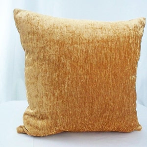 Gold velvet pillow set of 2 Solid Gold velvet pillow set of 2 Solid