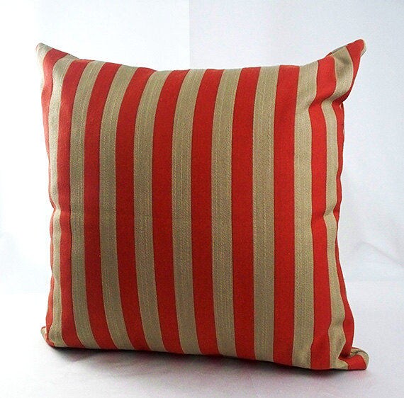 Decorative Red Striped Throw Pillow Covers Pillowcases Cushions T Brown Burnt Orange Couch Throw Pillows Stripes Cushions Sofa Home Decor Etsy Canada