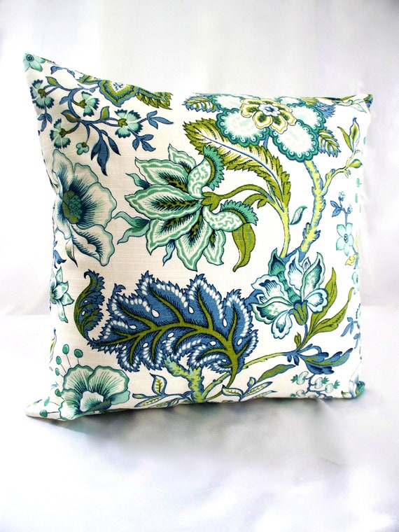green botanical cushions
