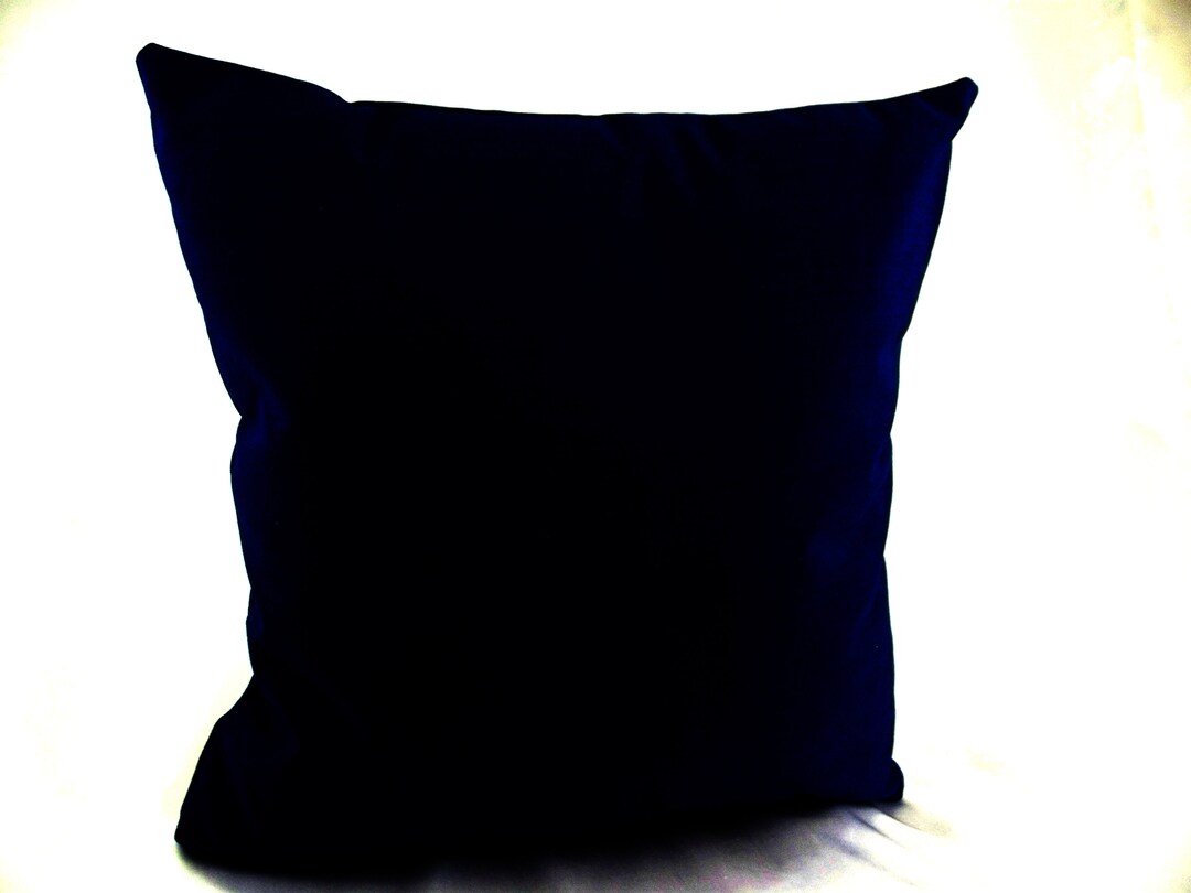 Navy Blue Pillows Outdoor Navy Blue Pillow Navy Plain Etsy