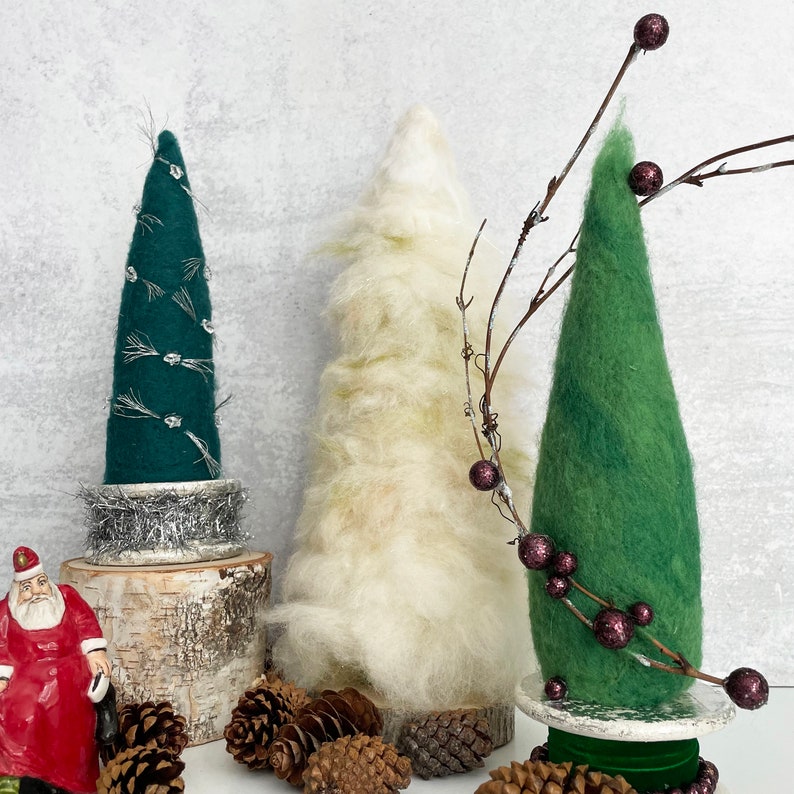 Needle felted christmas tree