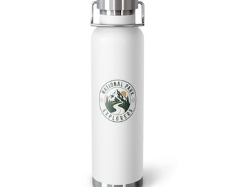 National Park Explorers 22oz Insulated Travel Bottle – Stainless Steel, Spill-Proof