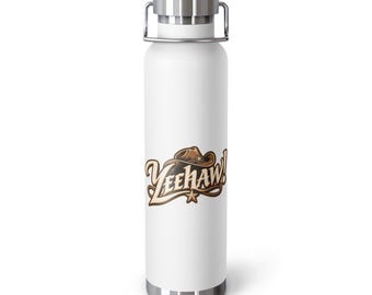 22 oz Insulated Water Bottle, Stainless Steel Travel Bottle, Road Trip Gift