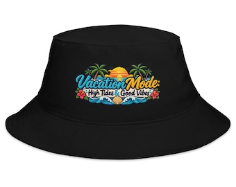 Travel Talk Show Cotton Bucket Hat, Unisex Vacation & Adventure Hat