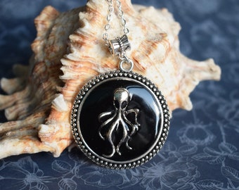 Octopus Pendant Necklace , Under the Sea Themed Jewellery