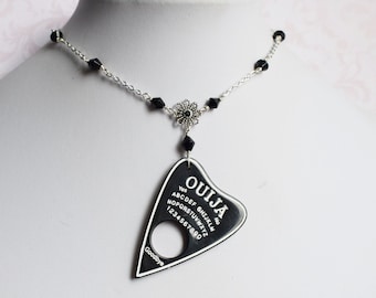 Planchette Necklace, Ouija Necklace, Spirit Board Jewellery, Ghost Hunting Gift