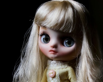 Ooak Custom Middle Blythe Art Doll " Miki " by Iriscustom