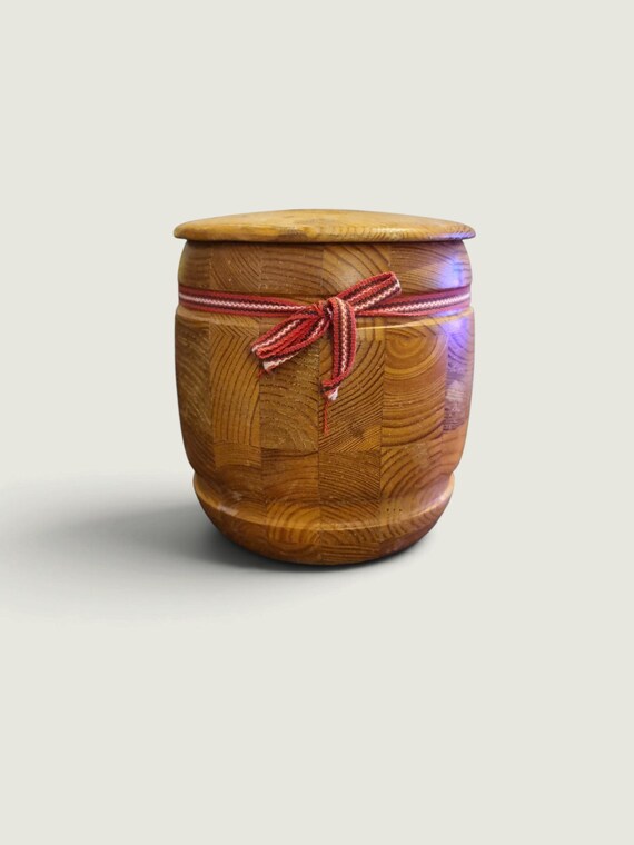 Handcrafted Wooden Storage Container By Smålandsslöjd