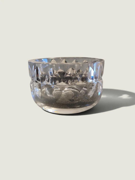 Kosta Boda Handcrafted Crystal Bowl Signed