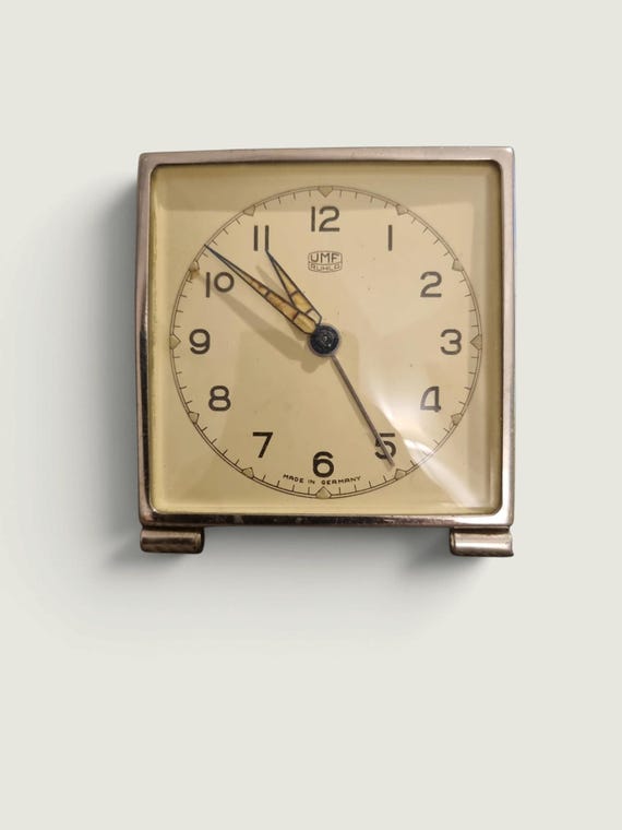Vintage Umf Ruhla Alarm Clock With Original Box & 1980 Warranty Card