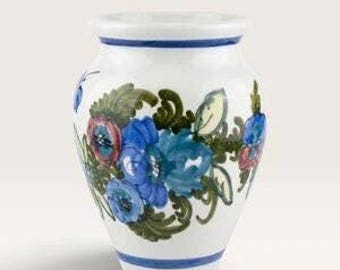Vintage Skruf Ceramic Vase – Hand-Painted by Anatoliy Khmaruk