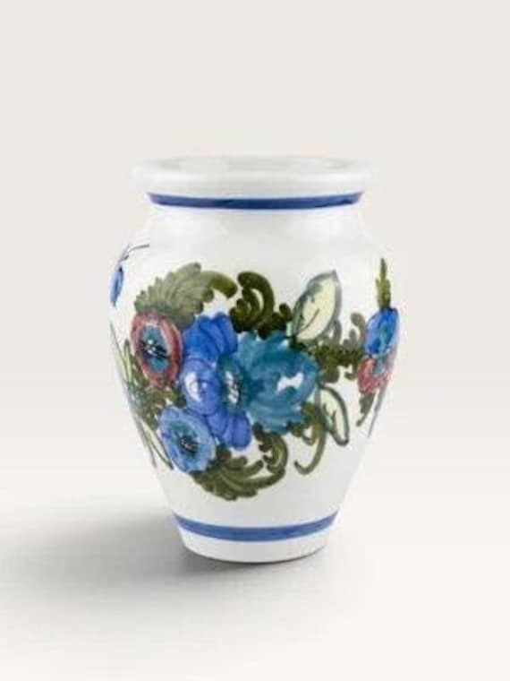 Vintage Skruf Ceramic Vase – Hand-Painted by Anatoliy Khmaruk