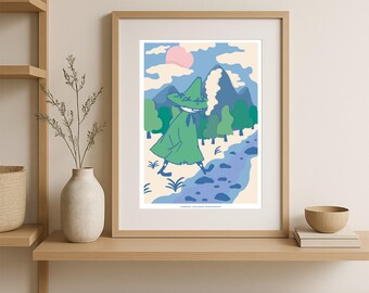 Snufkin Poster, 30x40 cm