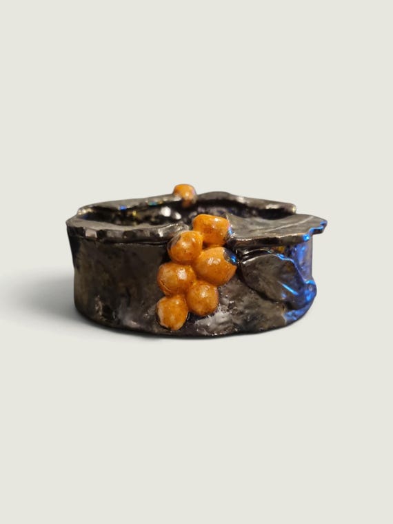 Nancy Wahlund Handcrafted Decorative Ceramic Bowl