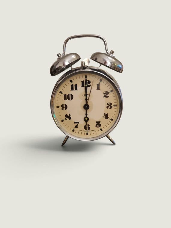 Vintage Mechanical Twin Bell Alarm Clock