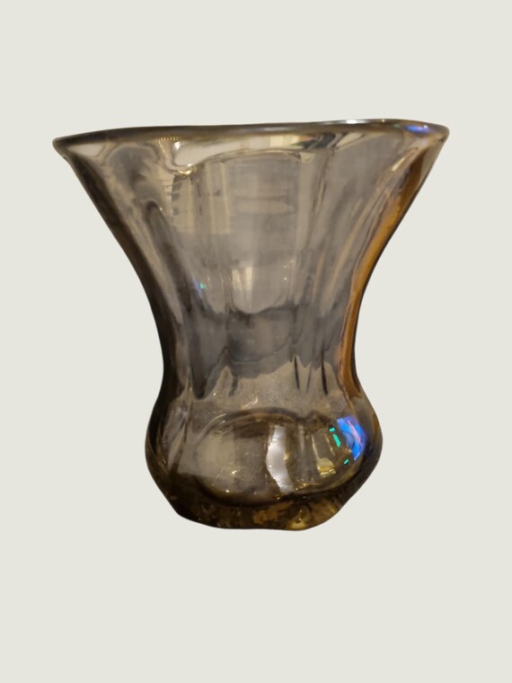 Elegant Fluted Glass Decorative Vase
