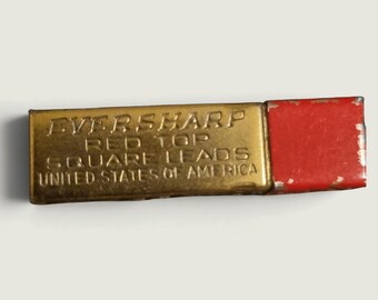 Vintage Eversharp Red Top Square Leads Tin – B Soft, Wahl Co. Chicago