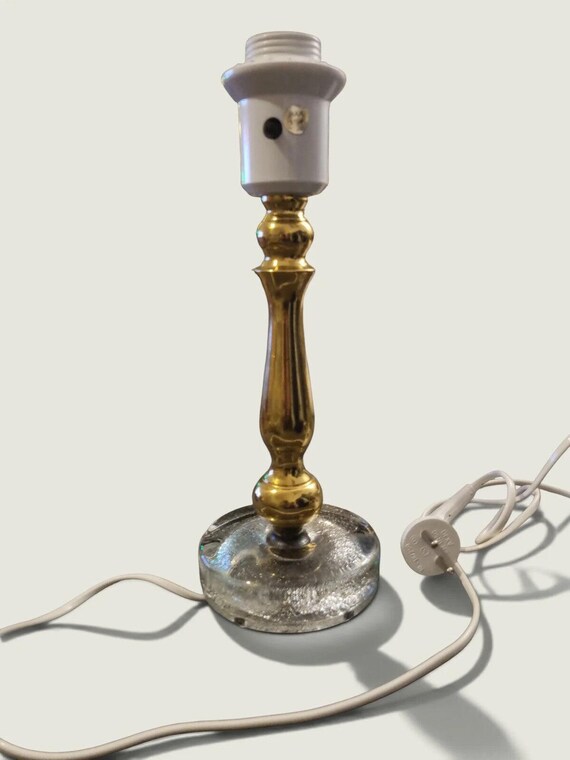 Falkenbergs Belysning (Flb) Table Lamp Base – Glass & Gold-Toned Metal
