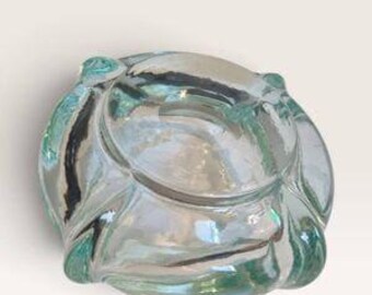 Schwedische Mid-Century-Glasschale | Göte Augustsson für Ruda Schweden