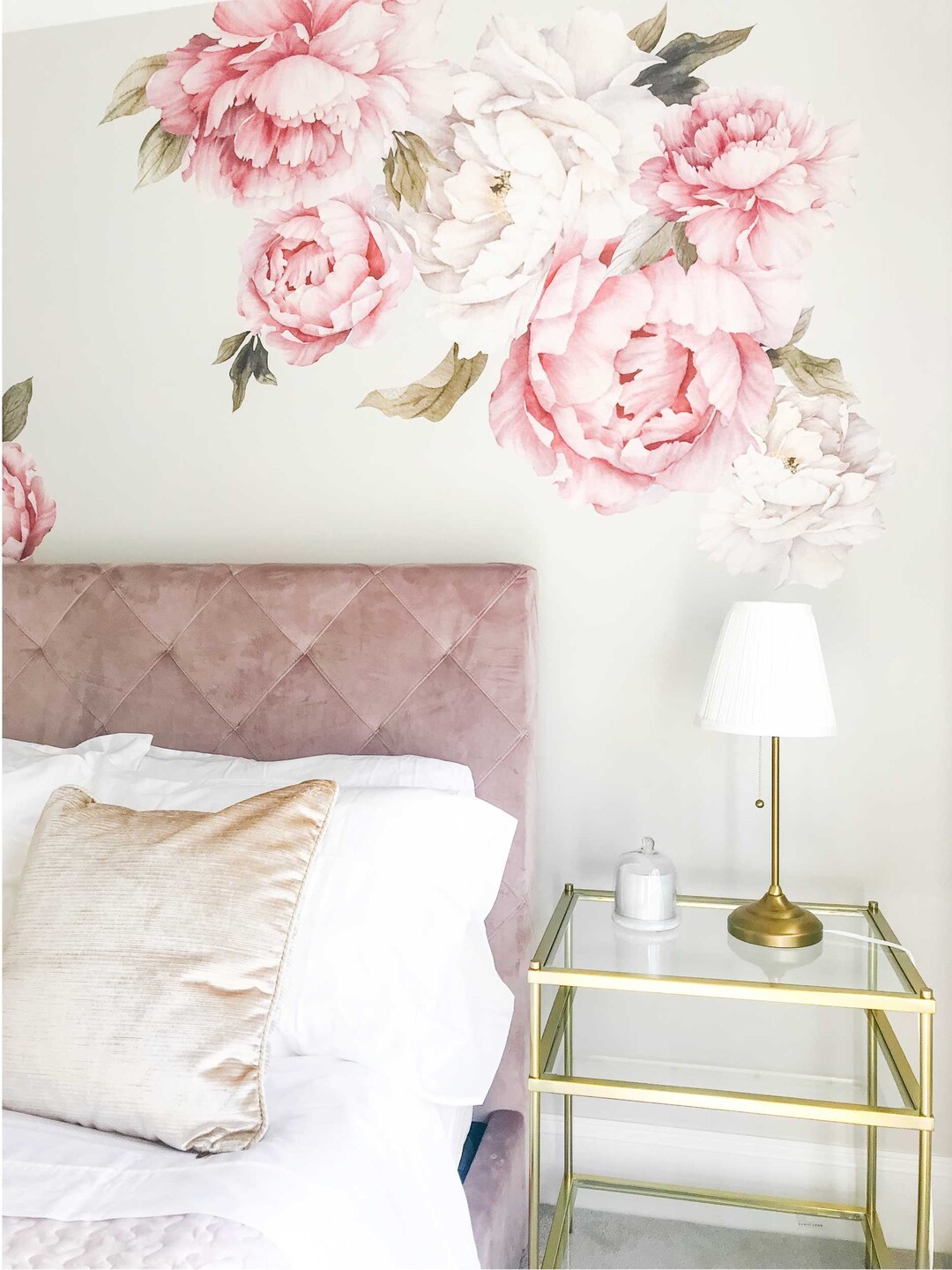 Perfect Peonies - Half Order. Peony Wall Stickers Removable Wall Decals ...