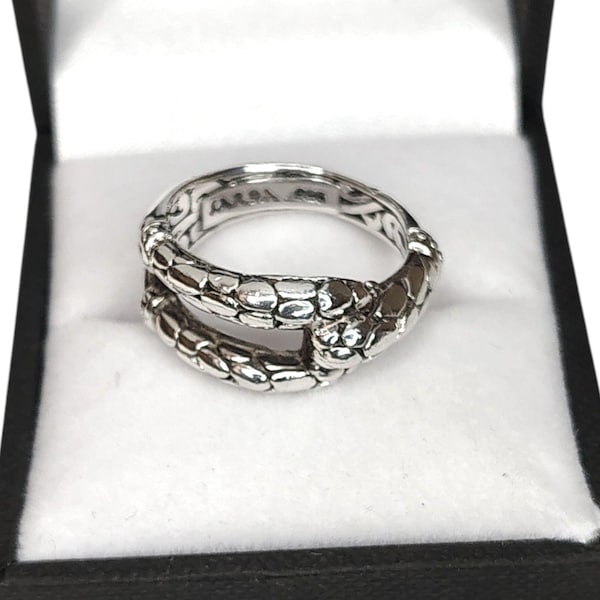 Sarda Artisan 925 Sterling Silver Ring Size 7.5 Bali Collection Textured Signed