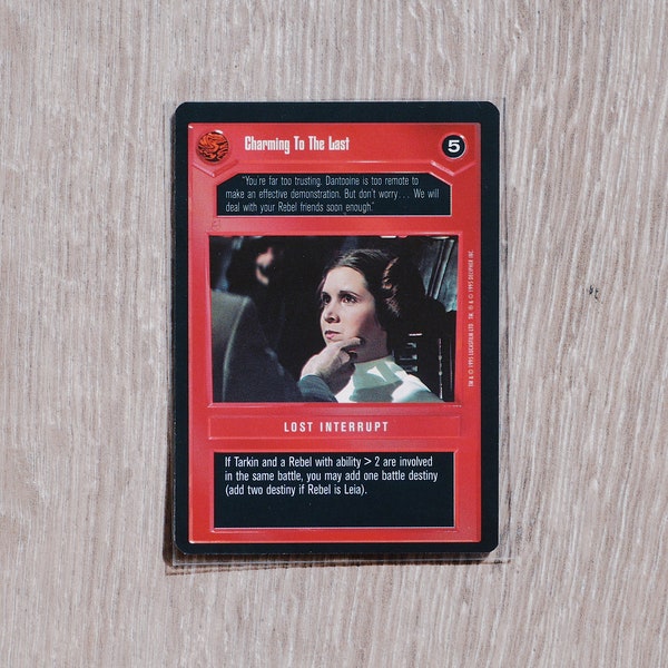 Charming To The Last - Star Wars CCG - Premiere - Limited - BB - Unplayed and in great condition