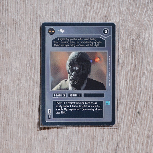Myo - Star Wars CCG - Premiere - Limited - BB - Unplayed and in great condition