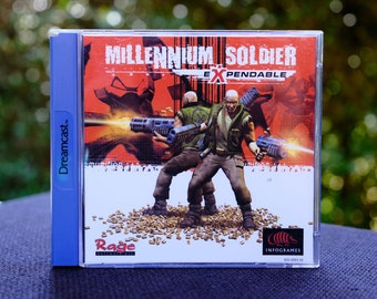 Authentic Sega Dreamcast game “Millennium Soldier Expendable” (European PAL version) CIB - Complete with the box and manual.