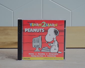 Yearn 2 Learn - Peanuts Snoopy - CD-i game - Philips CD-i interactive game in great condition with manual