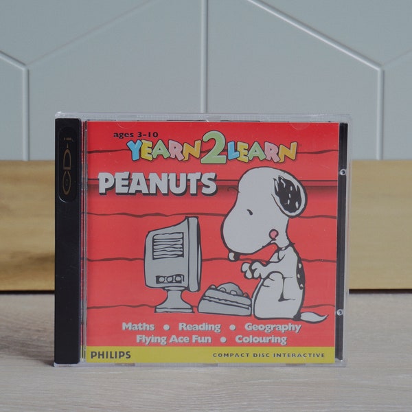 Yearn 2 Learn - Peanuts Snoopy - CD-i game - Philips CD-i interactive game in great condition with manual