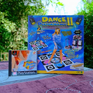 Authentic Sony PlayStation game Dancing Stage EuroMix European PAL version CIB With the original box, manual and dance mat peripheral image 1