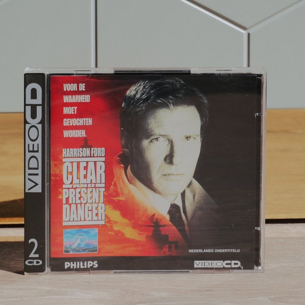 Vintage Philips CD-i Video CD movie “Clear and Present Danger” in good condition