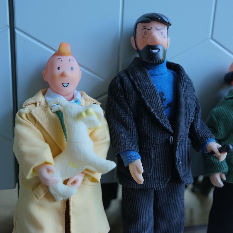 Poupées Collectors Tintin Et Milou Articulées - Hergé Seri Lombard 1985