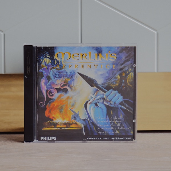 Vintage Merlin's Apprentice CD-i game - Philips CD-i interactive game in great condition with manual