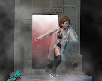 Zhora Fleeing Taffy's | Blade Runner Resin Model Kit | Sci-Fi Figure (Unpainted)
