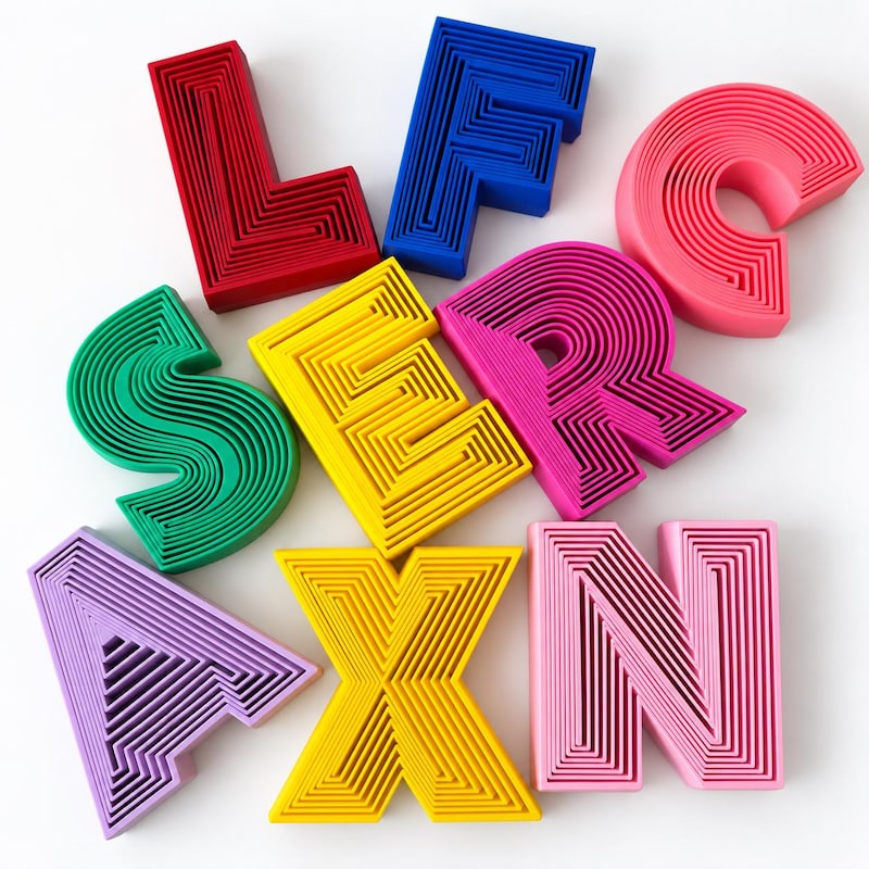 Alphabet Balls - Etsy
