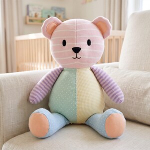 Memory Bear Sewing Pattern: Keepsake Bear from Baby Clothes, 3 Sizes 12-20 in (PDF Pattern)