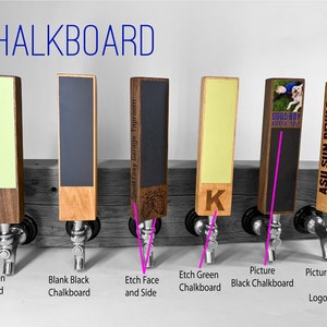 Chalkboard tap handle Beer tap handle image 1