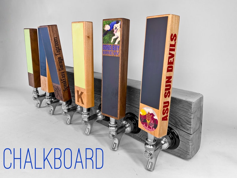 Chalkboard tap handle Beer tap handle image 4