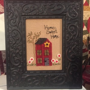 Home Sweet Home Stitchery and  Wool applique PDF pattern