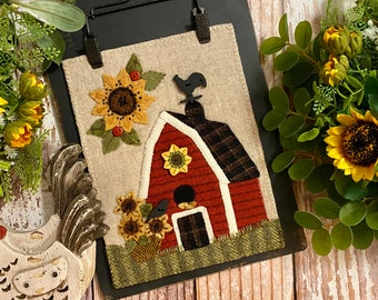 Sunshine Farm BIRD HOUSE series-- KIT & pattern -- #8 August for September Wool Applique