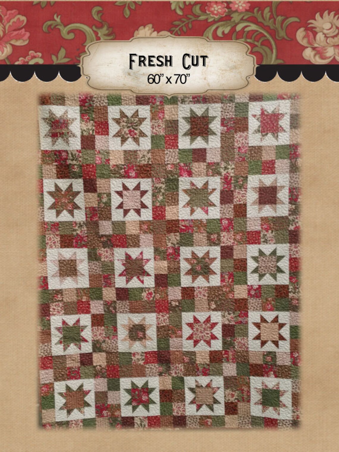 Fresh Cut PDF Quilt Pattern Etsy