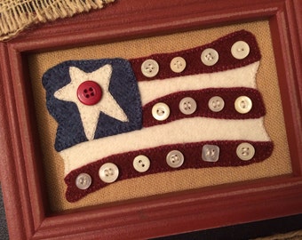 Stars and Stripes Wolle Applikation Kit und Schnittmuster