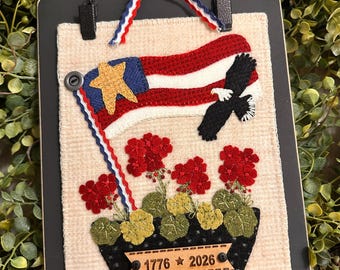 Vuelo de la Libertad: kit de apliques de lana - Proyectos de Woolie Friends Wool & Freedom