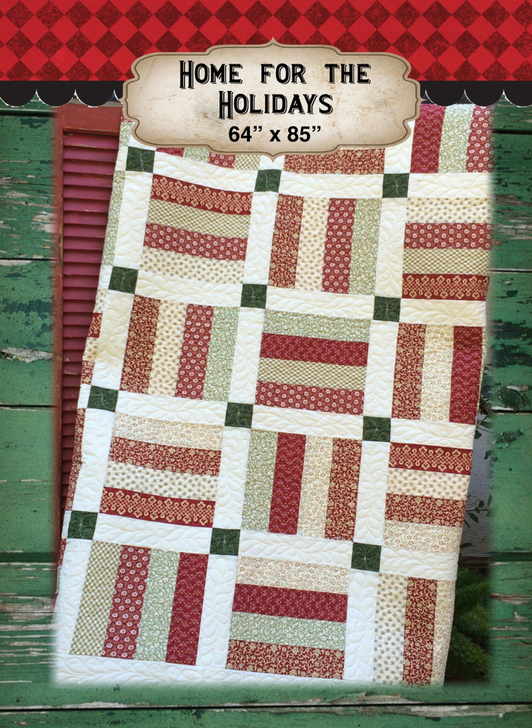 Home for the Holidays Pdf Pattern - Etsy