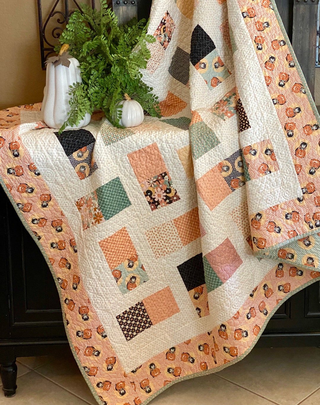 Kitty Corn -- PDF Charm Pack Quilt Pattern -- Instant Download Pattern ...
