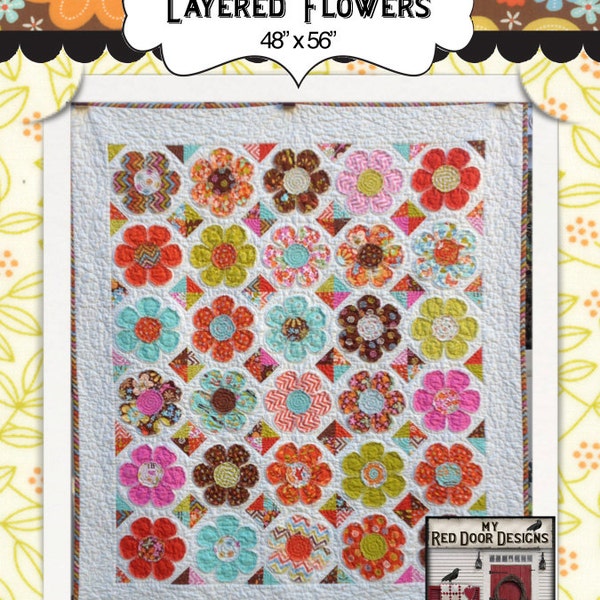 Flower Quilt Pattern Etsy