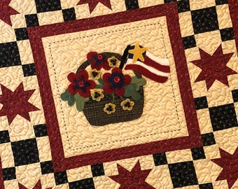 Patriotic Stars PDF quilt pattern