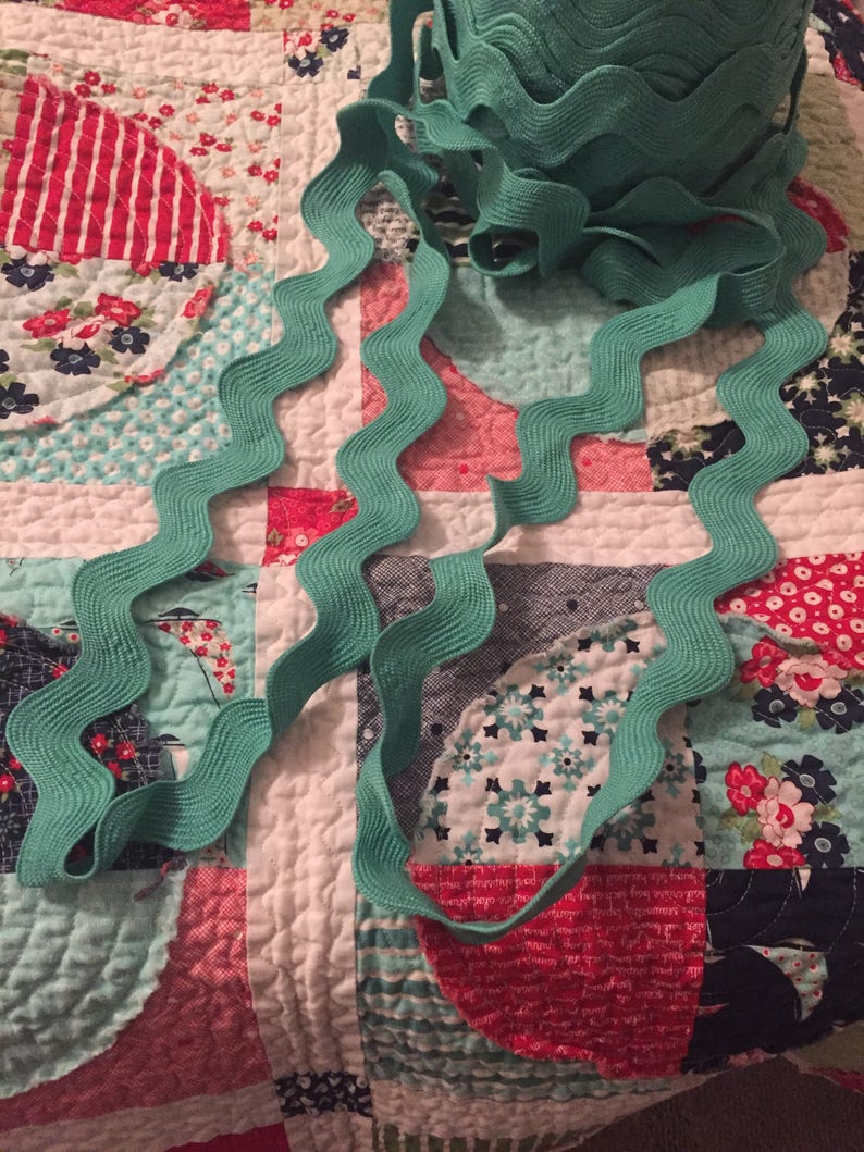Jumbo Ric Rac Ideas Ric Rac Jumbo Aqua Color - Etsy