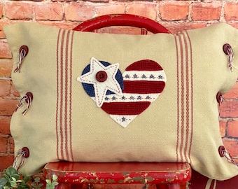 Freedom Heart Pillow KIT and printed pattern
